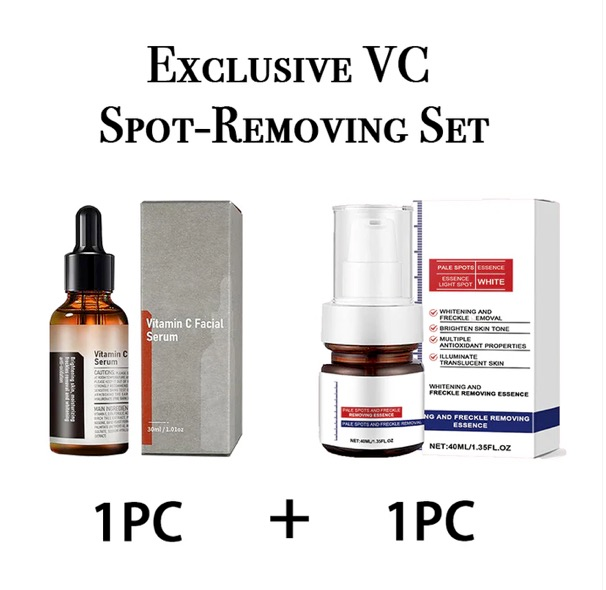VC Spot-Removing Serum + VC Whitening Freckles Face Cream (Set)