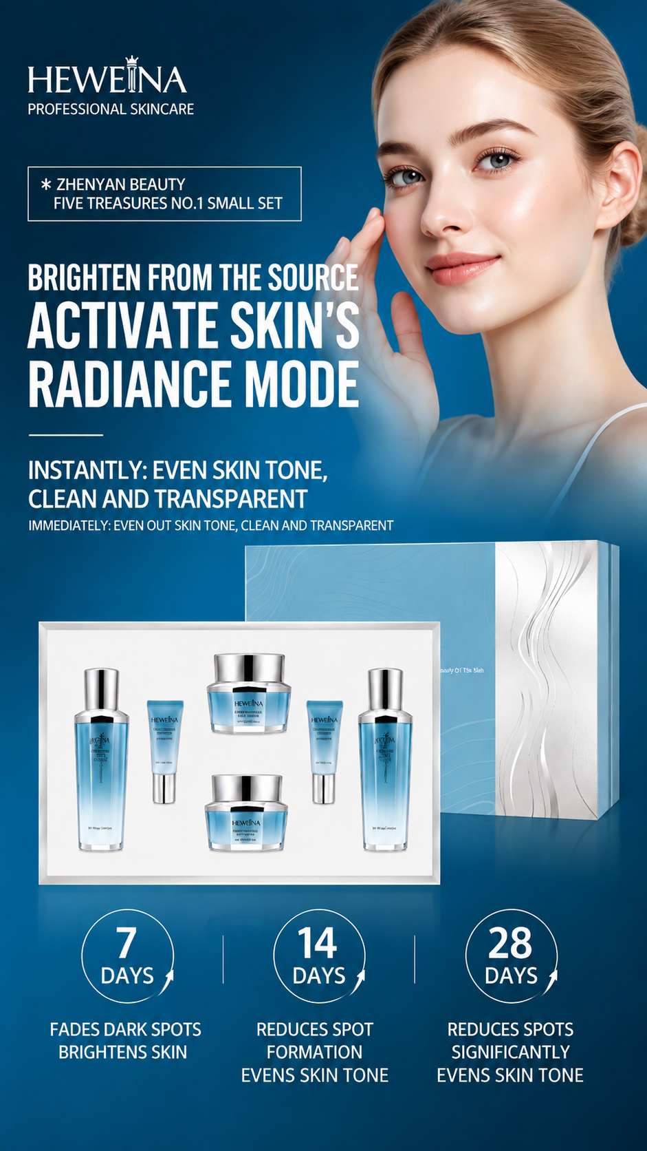 HEWEINA Brightening & Dark Spot Correcting Skincare Set